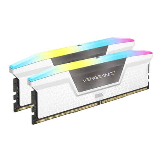 Corsair Vengeance RGB White 32GB 6400MHz DDR5 Memory Kit